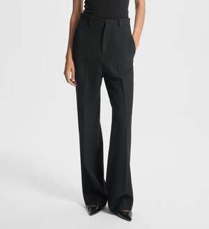 BITE Studios Straight Leg Trousers Black 96% Organic Wool 12